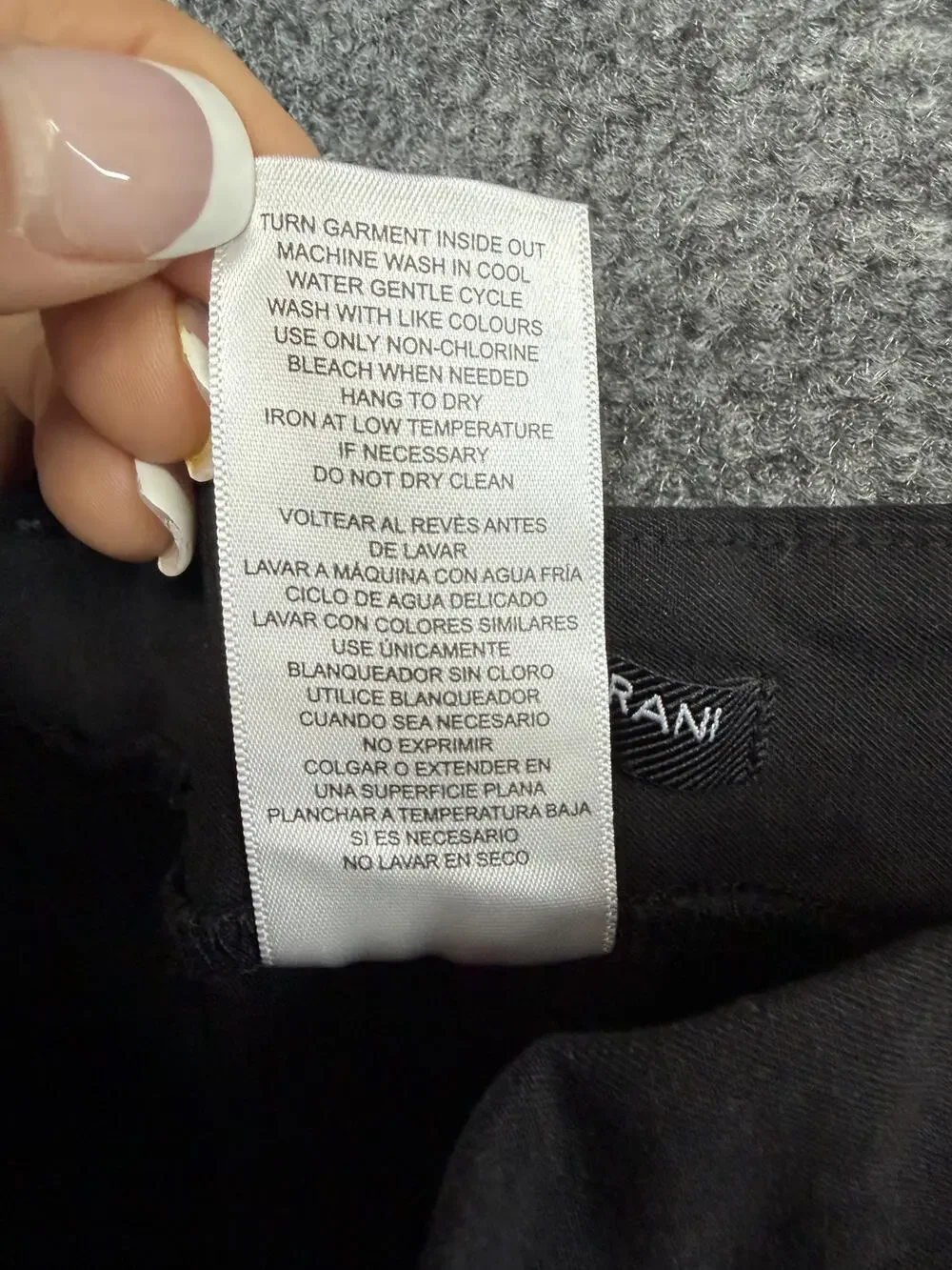 Mario Serrani Pants Womens Small Black Ponte Jegging Elastic Waist Stretch